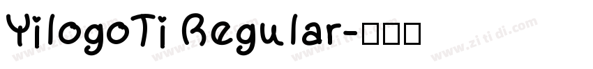 YilogoTi Regular字体转换